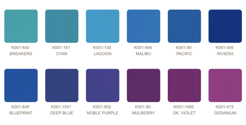 Preview: Kona Cotton Solids Fat Quarter Stoffpaket - Peacock